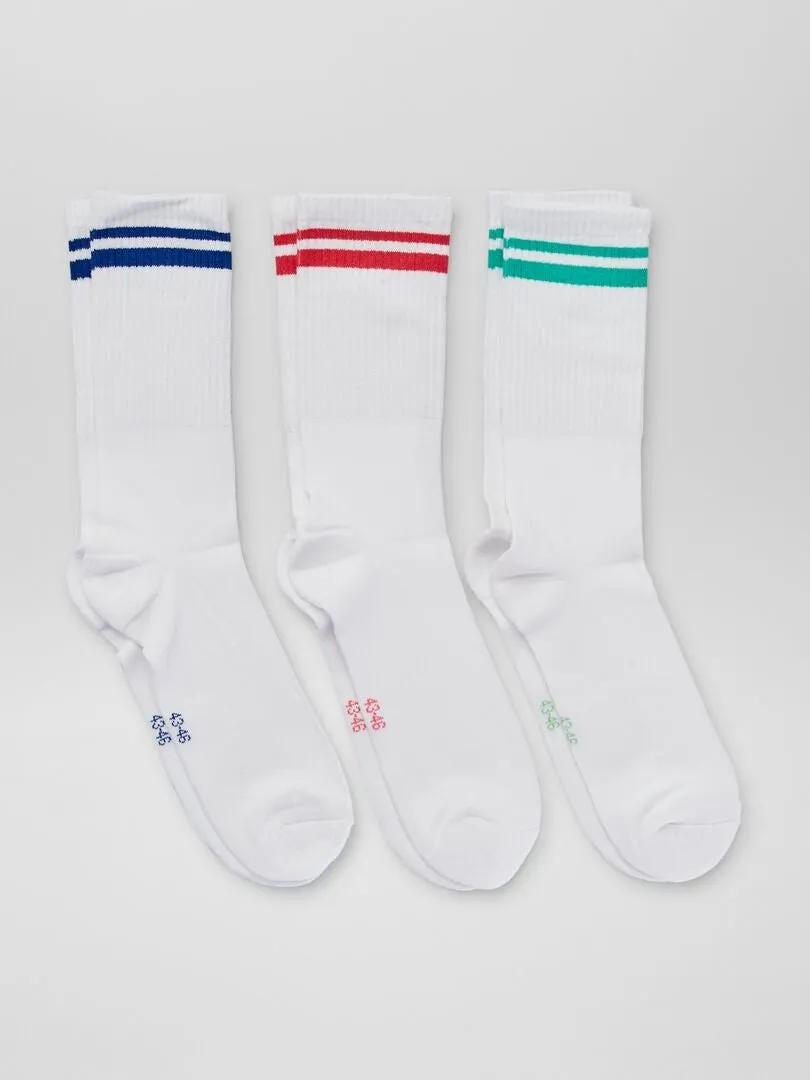 PACK DE 3 PARES DE CALCETINES DE CANALé  VERDE