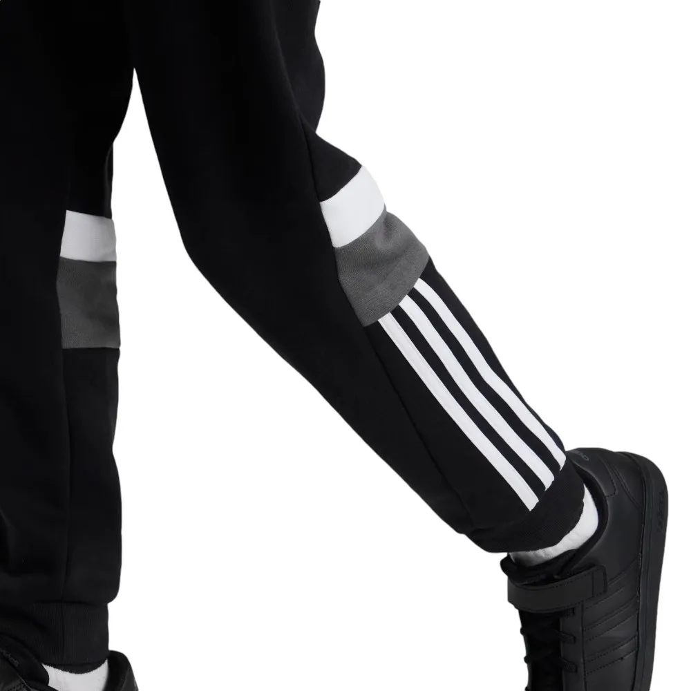 PANTALONES ADIDAS 3 RAYAS TIBERIO BLOQUES DE COLOR NEGRO IS2531 NIÑO