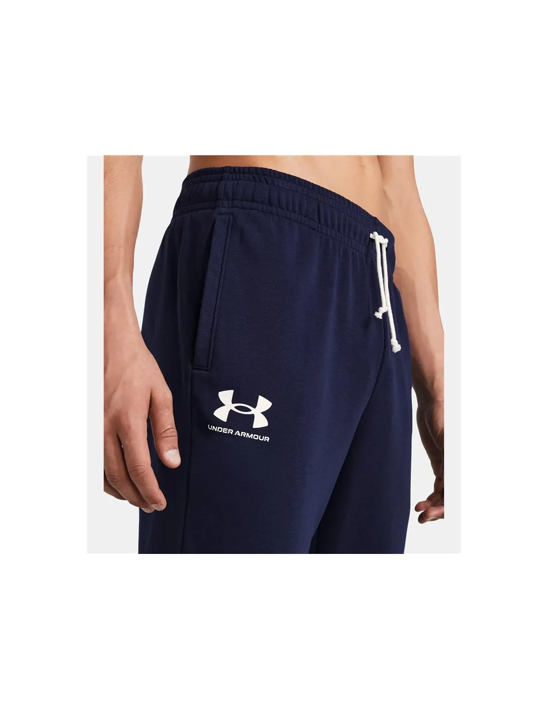 Pantalones de Fitness Under Armour Rival Terry Hombre Azul