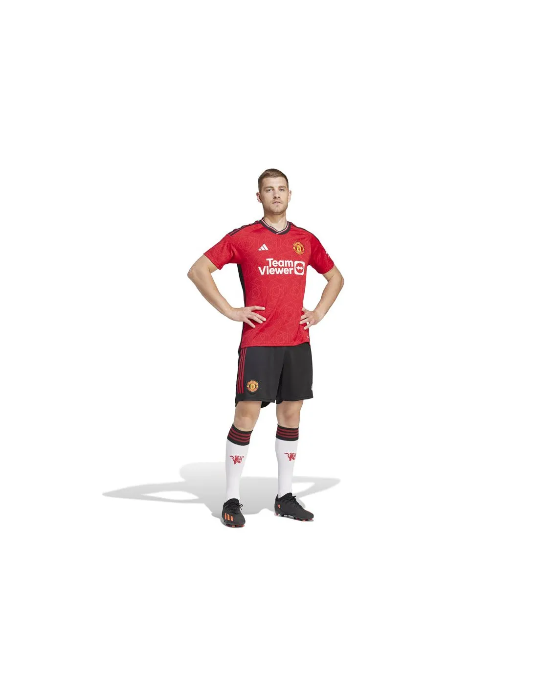 Pantalones de Fútbol adidas Mufc H Sho Hombre