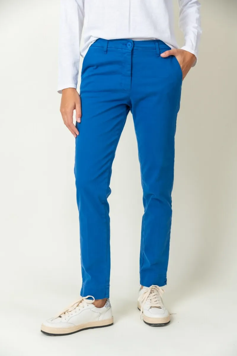 PANTALóN CLáSICO ALGODóN  BLUE