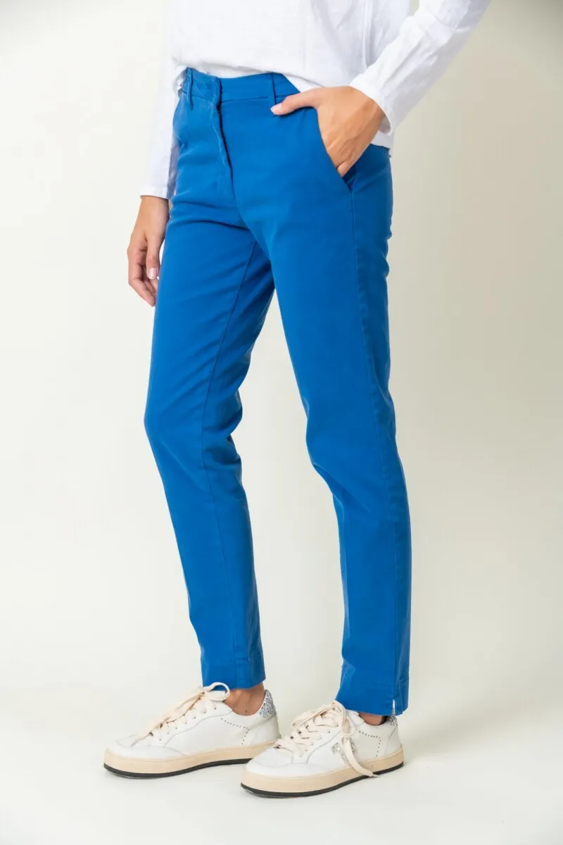 PANTALóN CLáSICO ALGODóN  BLUE