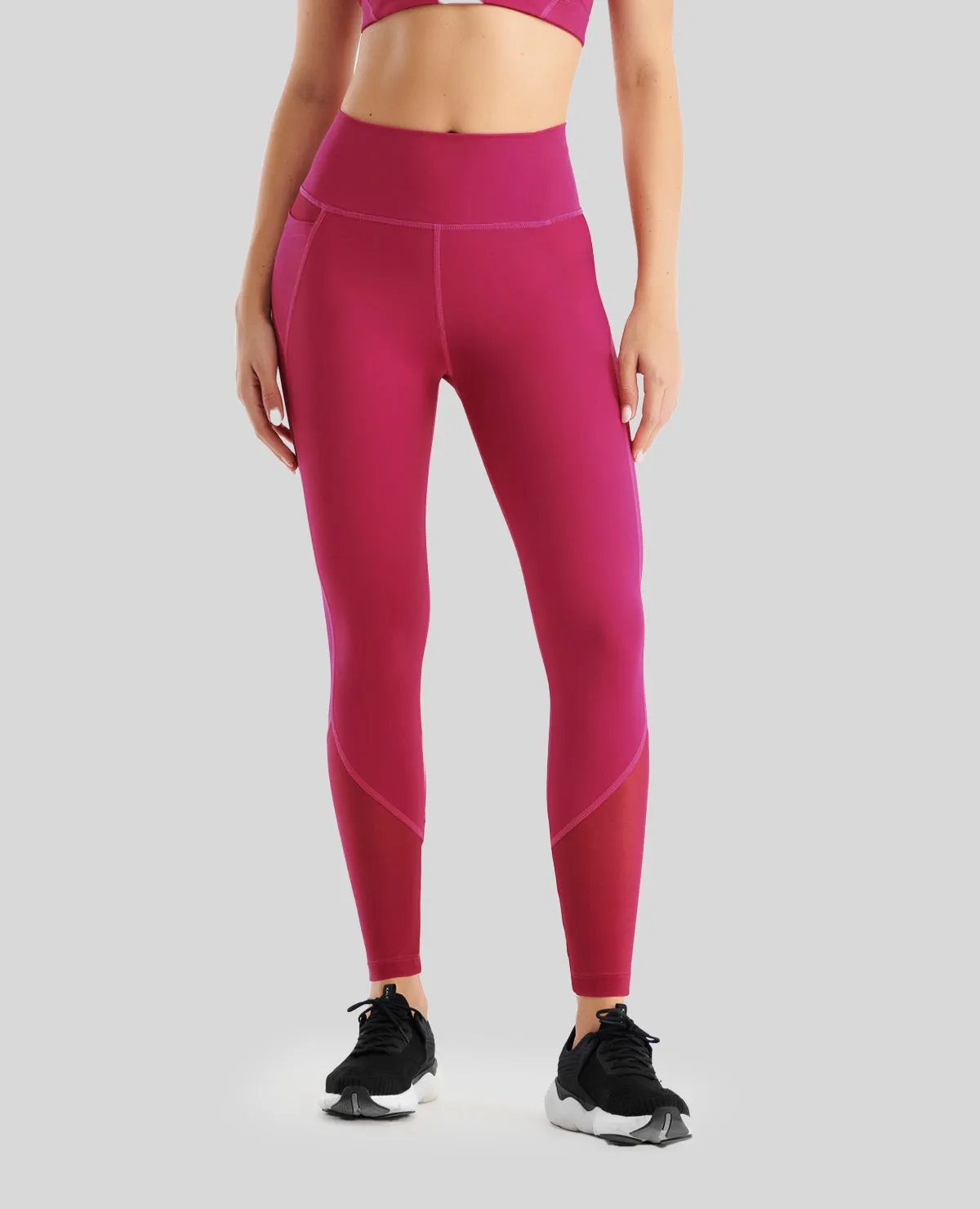 Pantalón deportivo | Tipo leggins | Tiro alto | Detalles en tul_Ref: 68168
