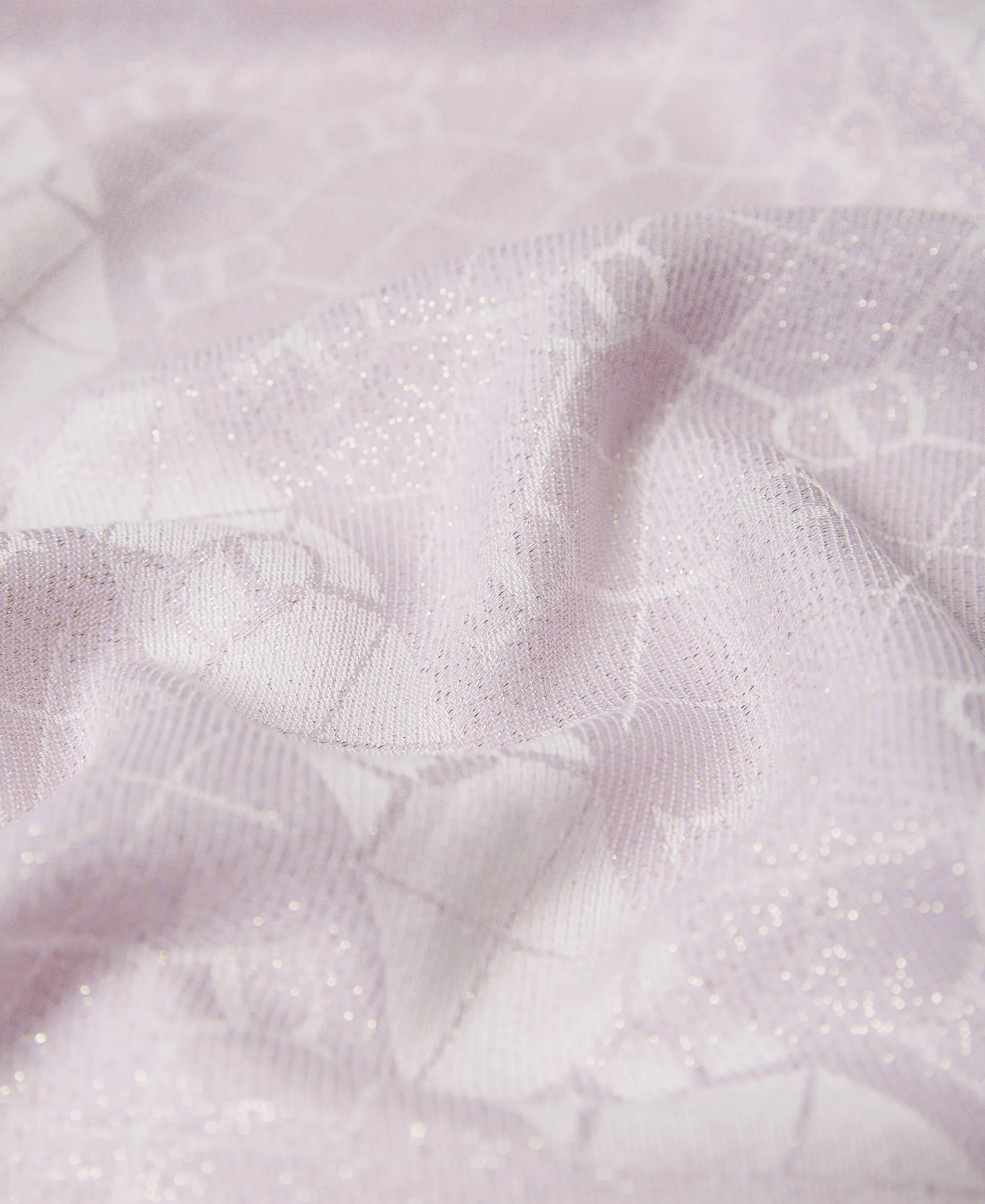 Pañuelo de jacquard con Oval T y lúrex