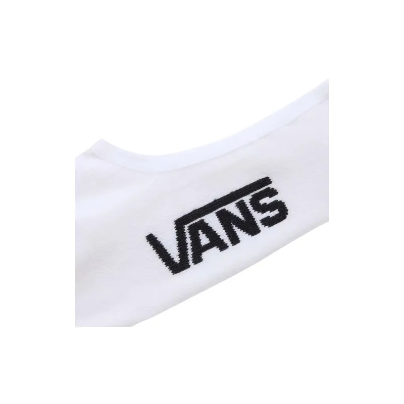 Paquete de 3 calcetines Vans Classic No Show (Blanco)