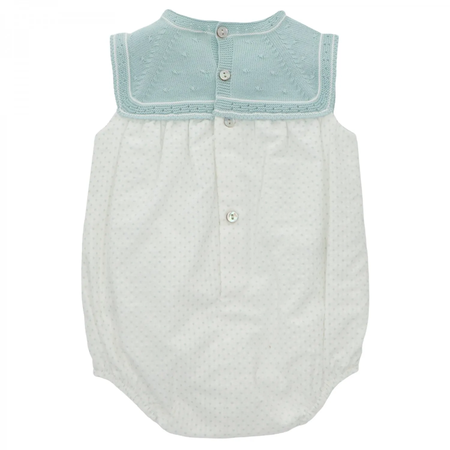 Pelele para niño punto y tela colección Tolouse