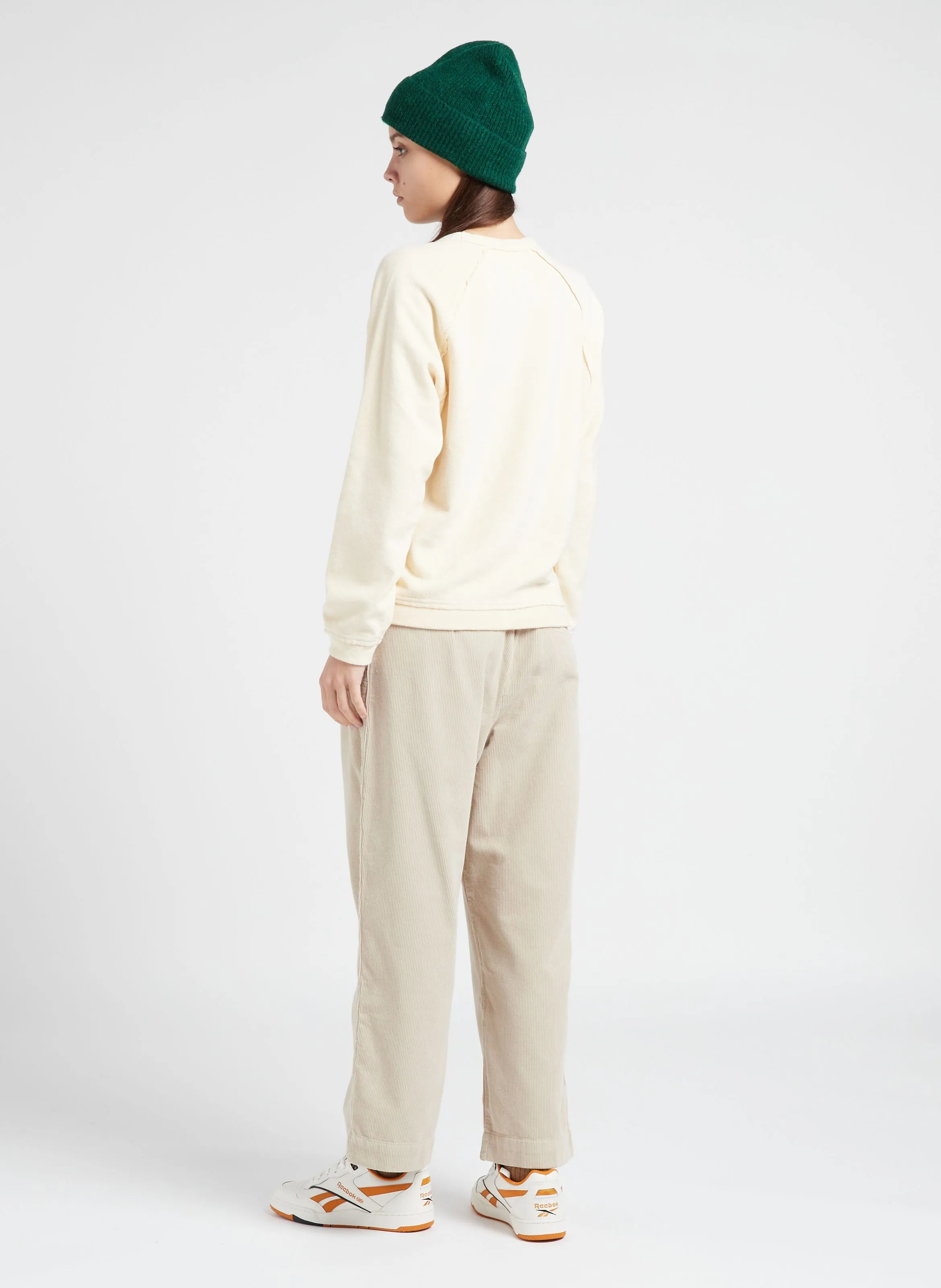 PENNY  PANTALóN RECTO DE ALGODóN EN BEIGE