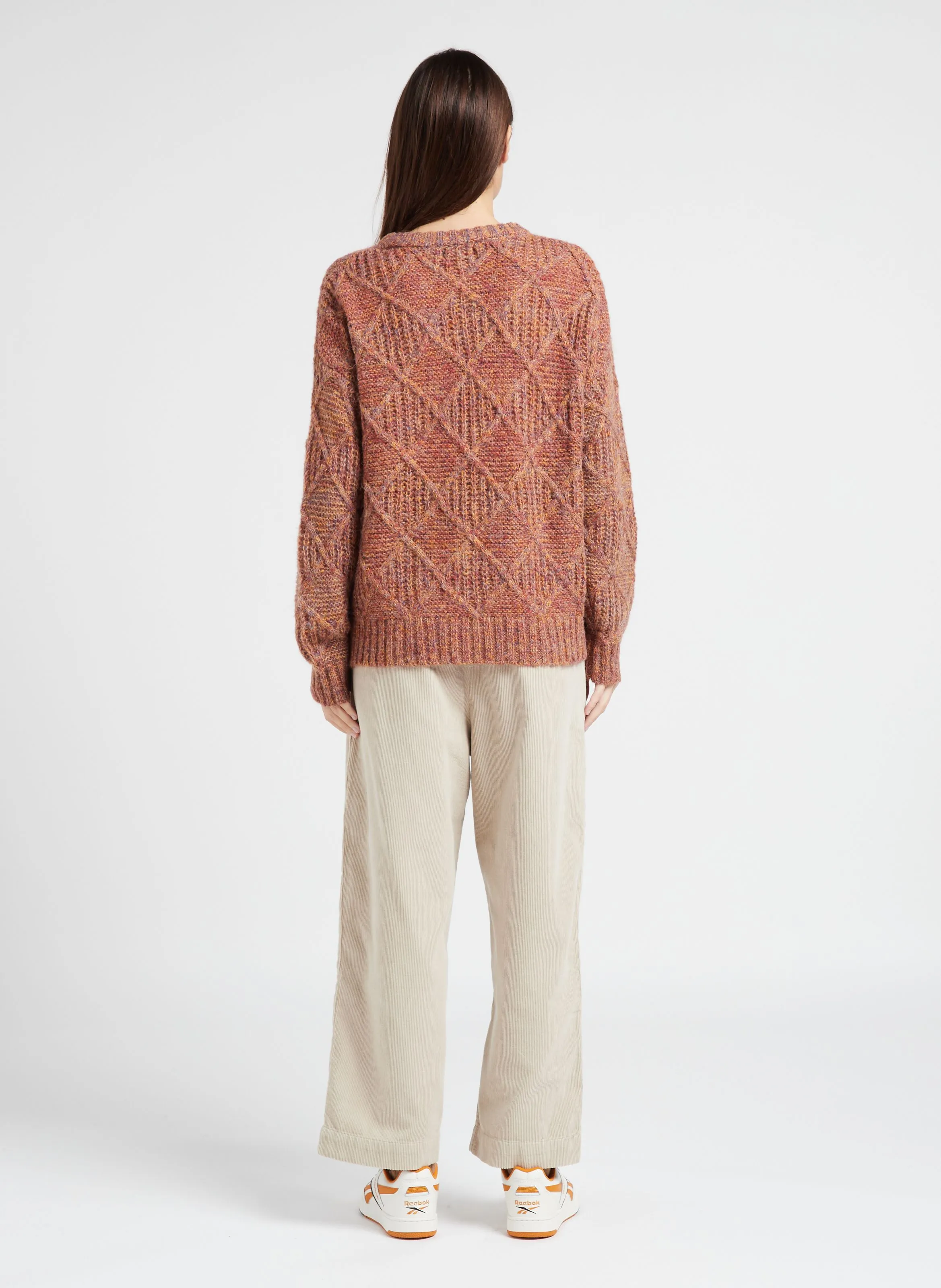 PENNY  PANTALóN RECTO DE ALGODóN EN BEIGE