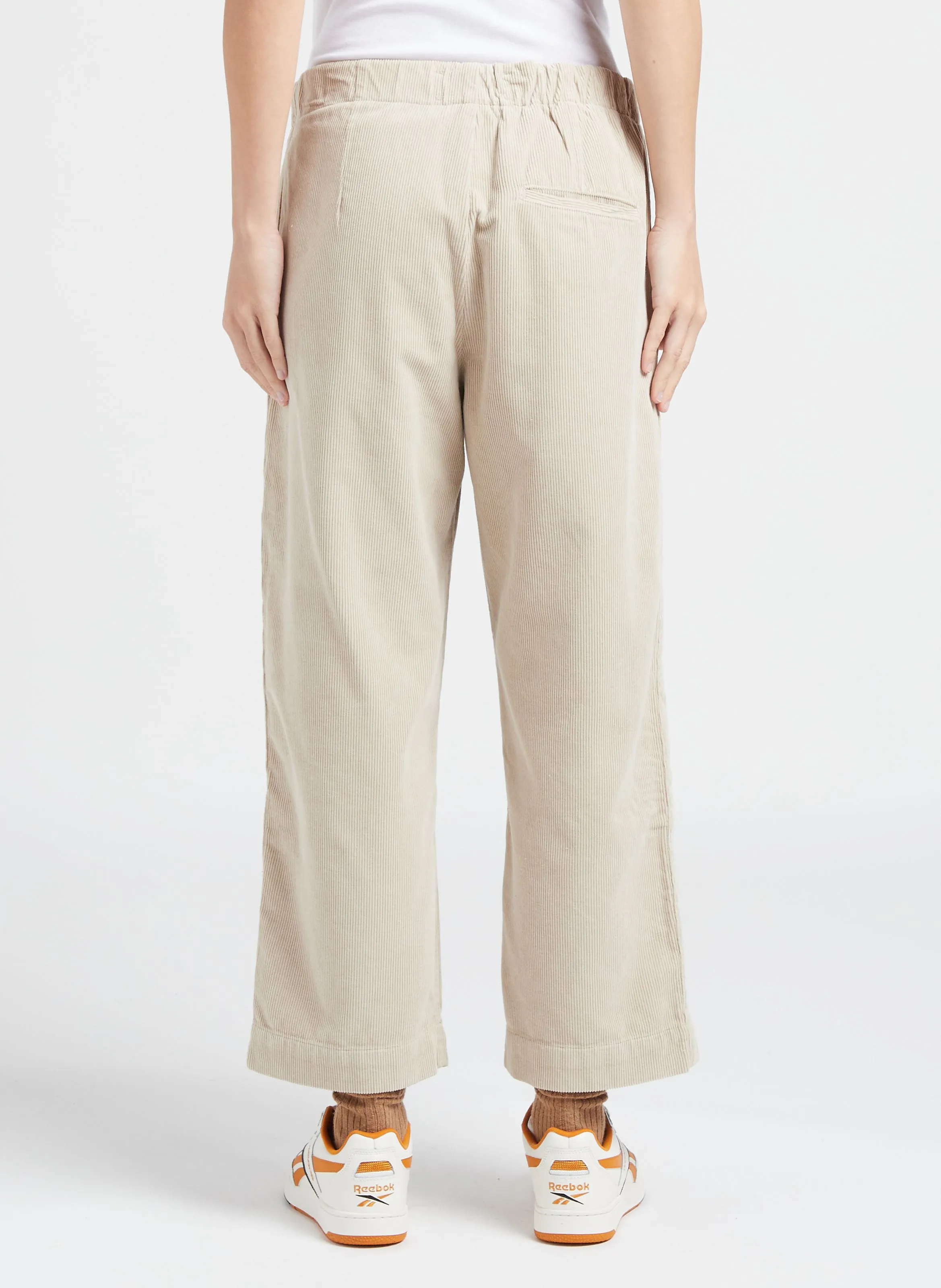 PENNY  PANTALóN RECTO DE ALGODóN EN BEIGE