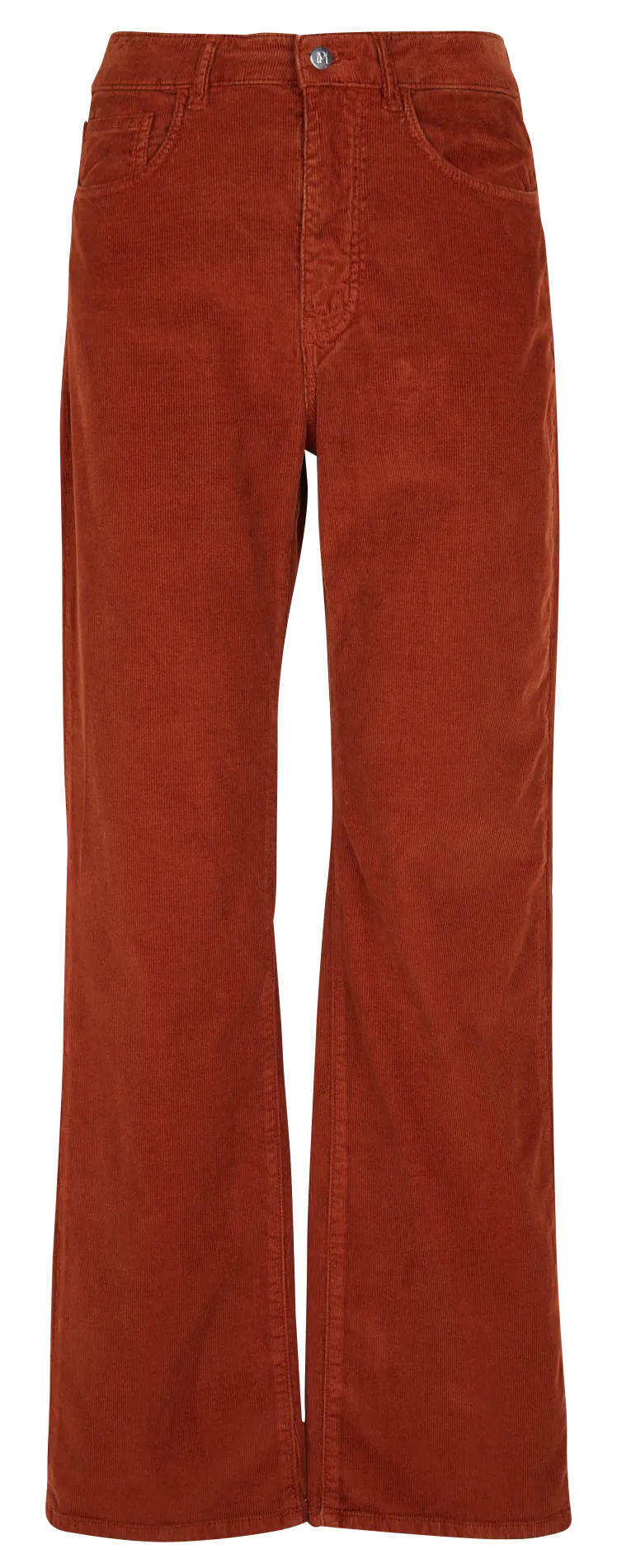 PERRINE  PANTALóN RECTO DE ALGODóN ACANALADO EN BEIGE