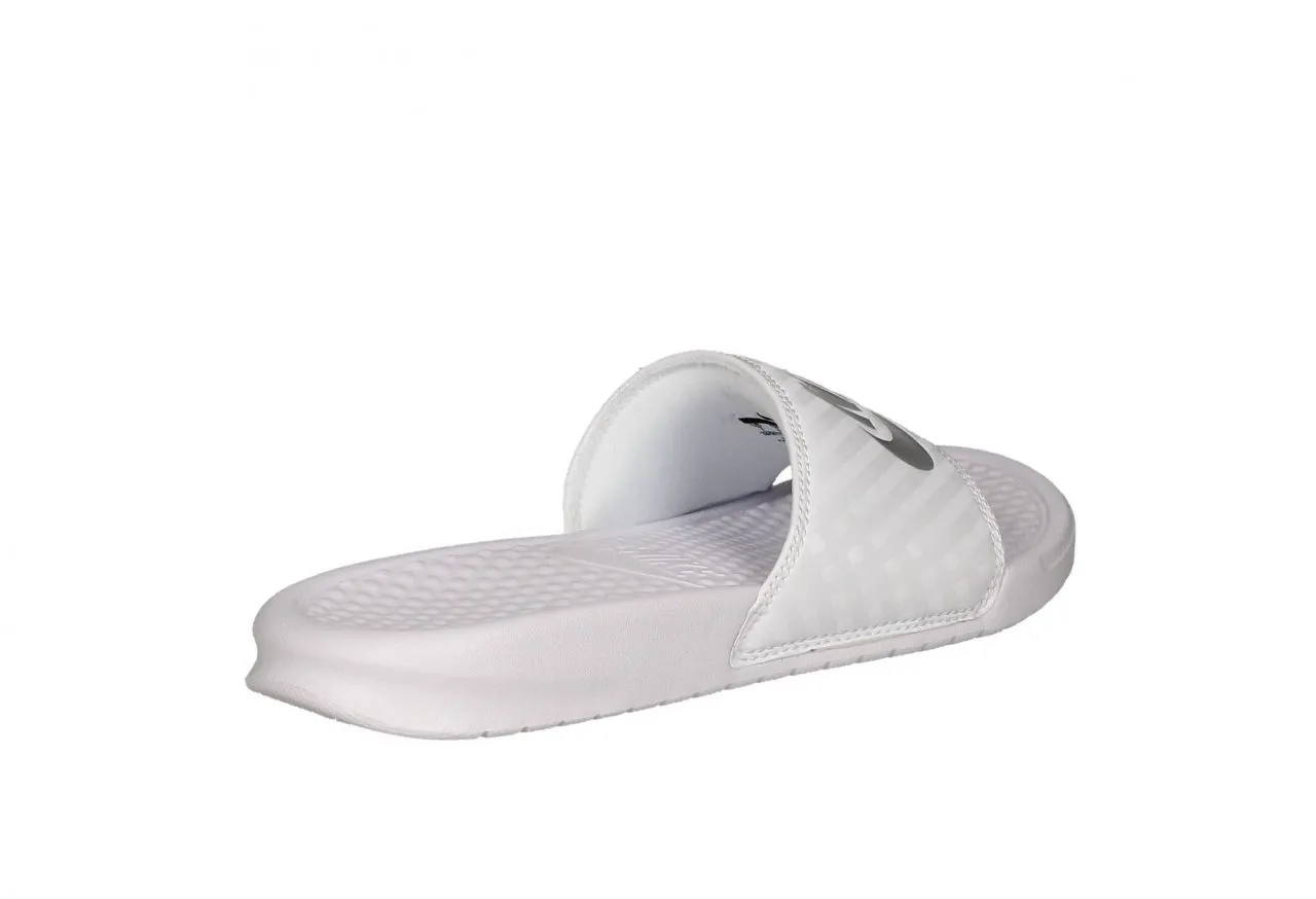 Pinky Playa Dama Blanco Pipa Metalizado Plata