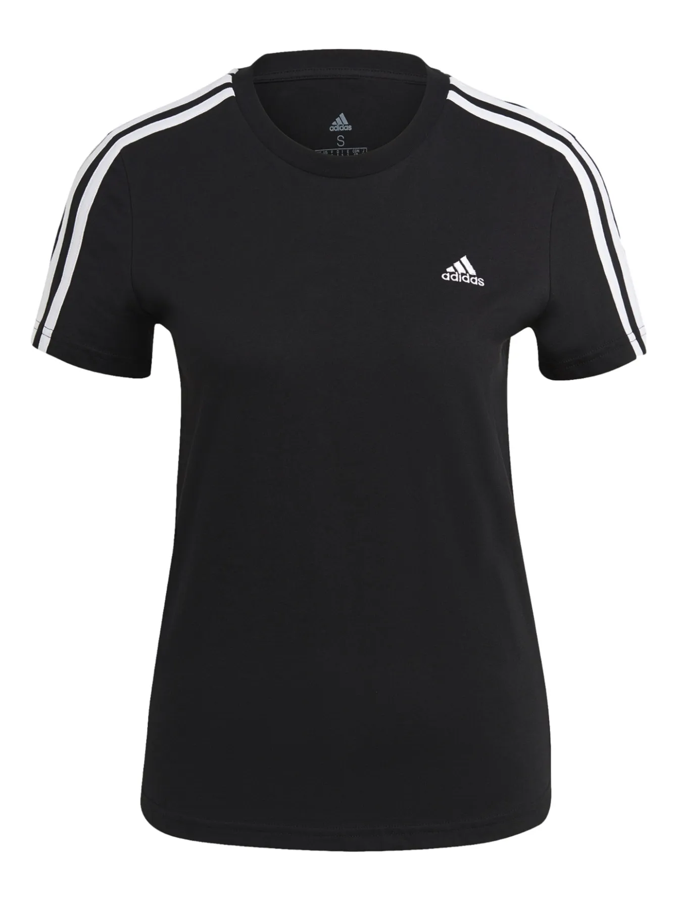 Playera Adidas Essentials 3 Franjas Para Mujer