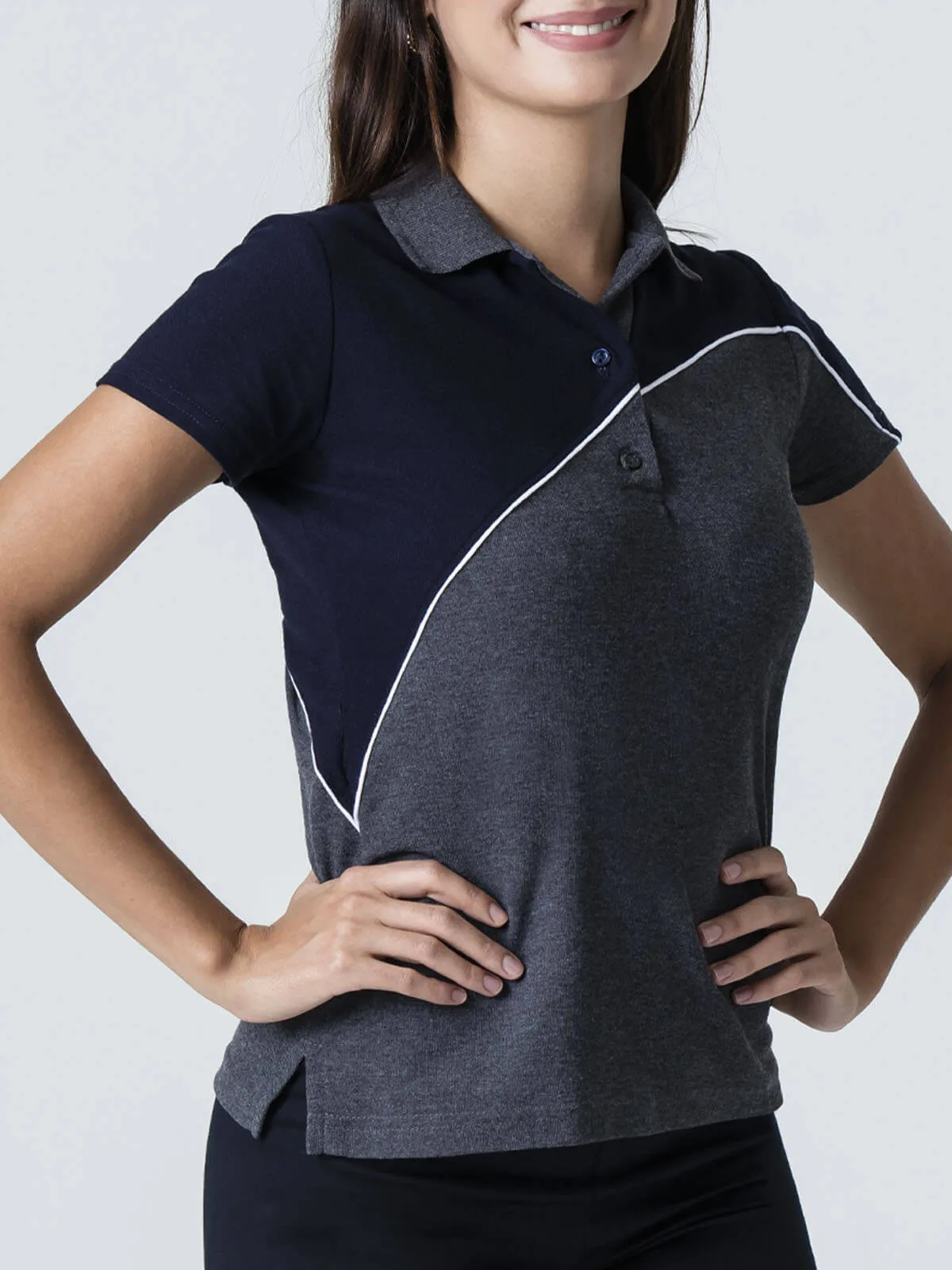 Playeras Tipo Polo Combinadas modelo Placencia Dama