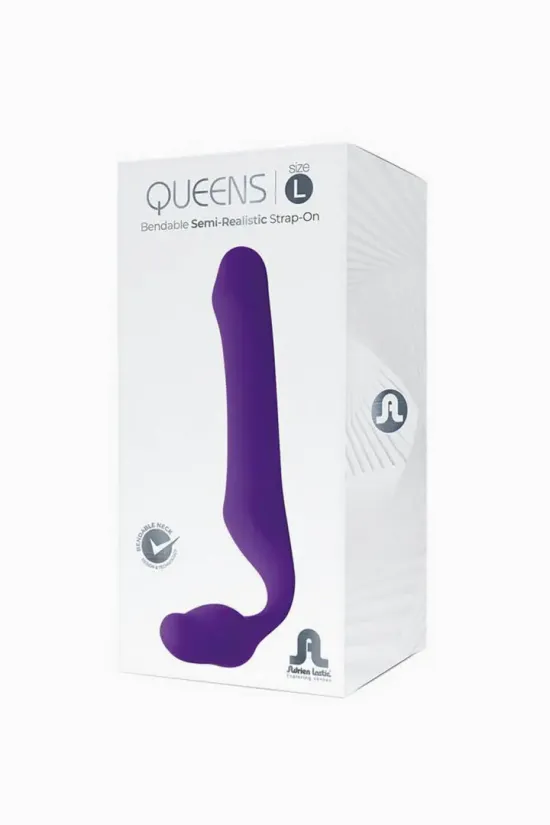 QUEENS L DILDO STRAPON  PúRPURA OSCURO