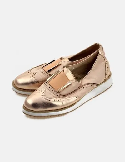 Rand Be Mocasines combinados rosas