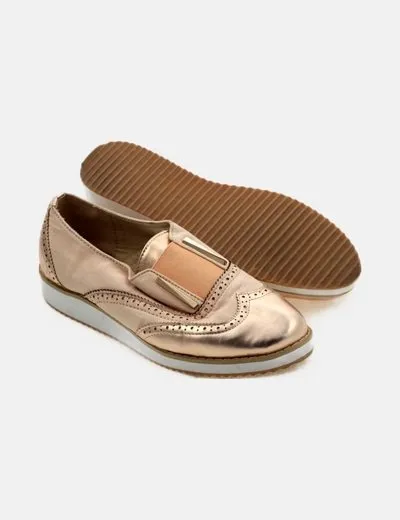 Rand Be Mocasines combinados rosas