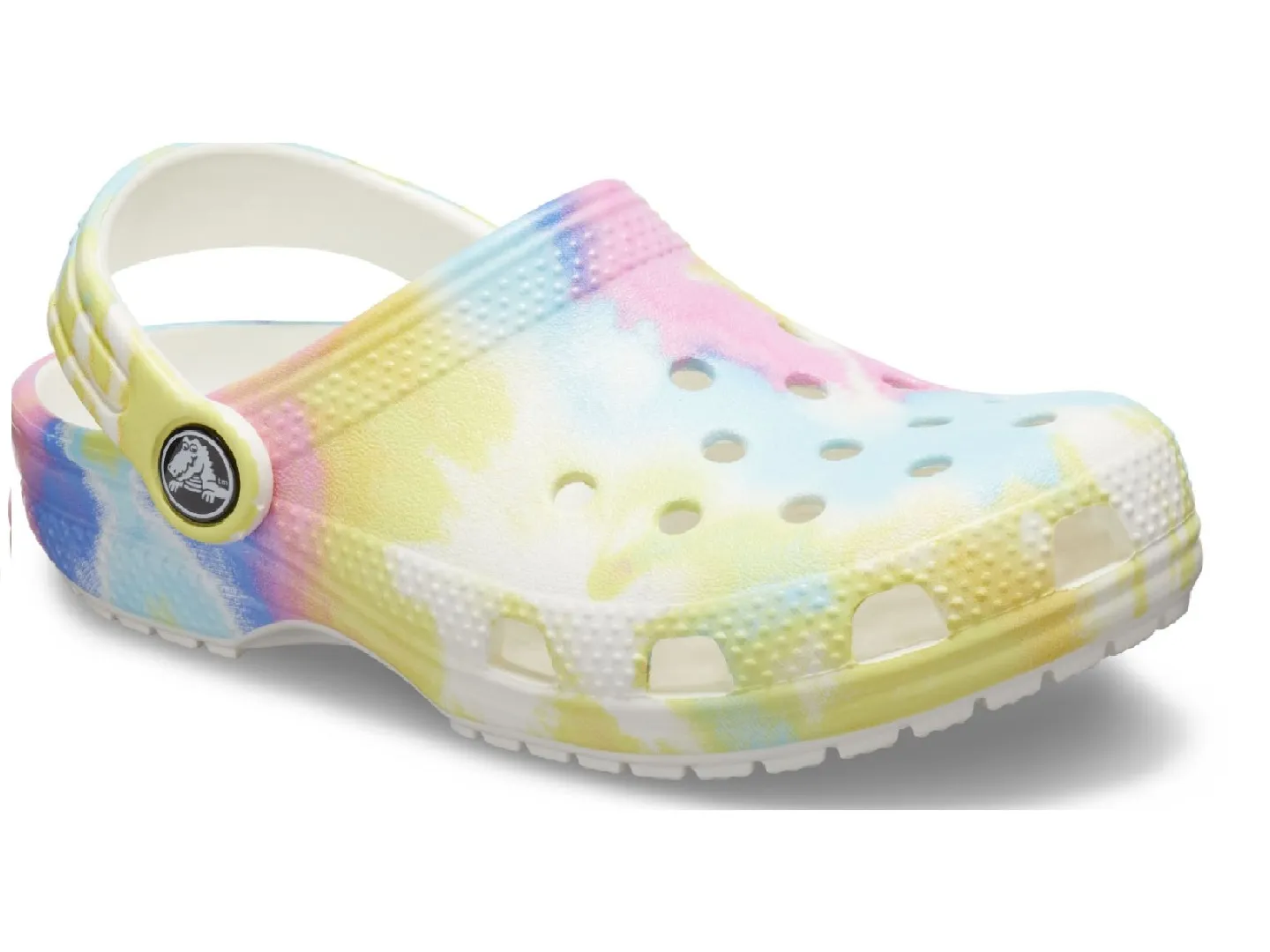 Sandalias Crocs Classic Tie Dye Blanco Para Niña