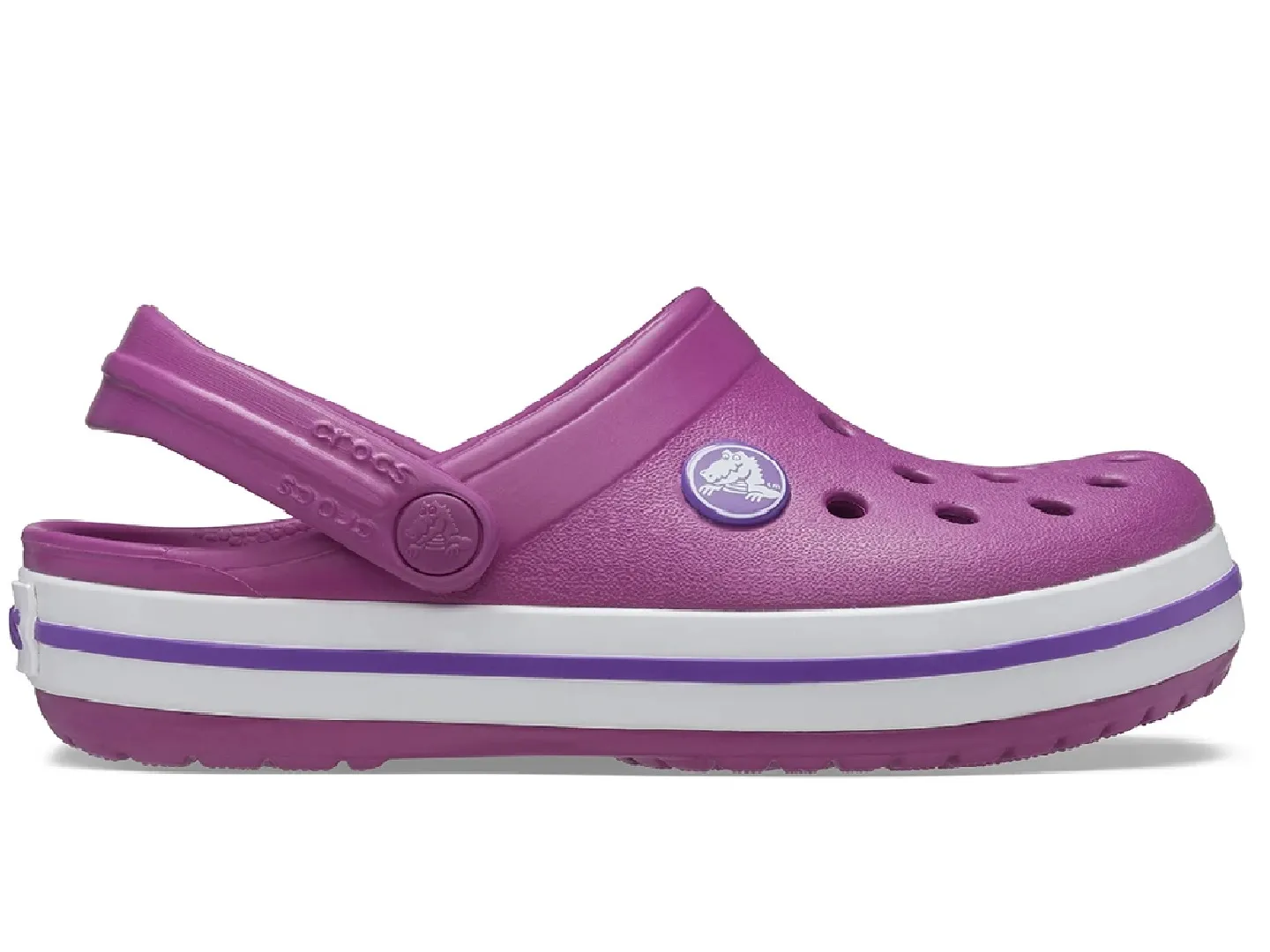 Sandalias Crocs Crocband Morado Para Niña