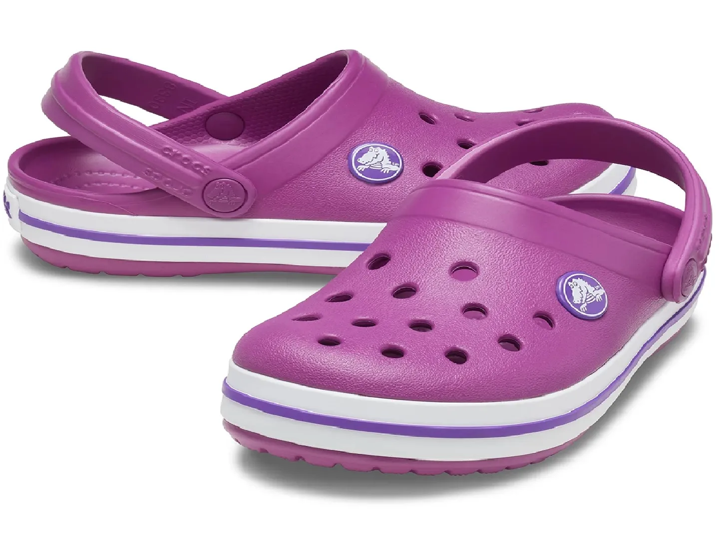 Sandalias Crocs Crocband Morado Para Niña