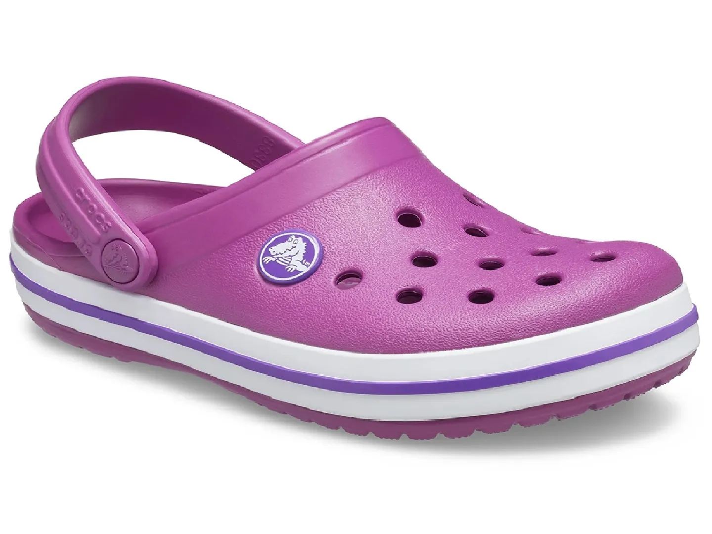 Sandalias Crocs Crocband Morado Para Niña