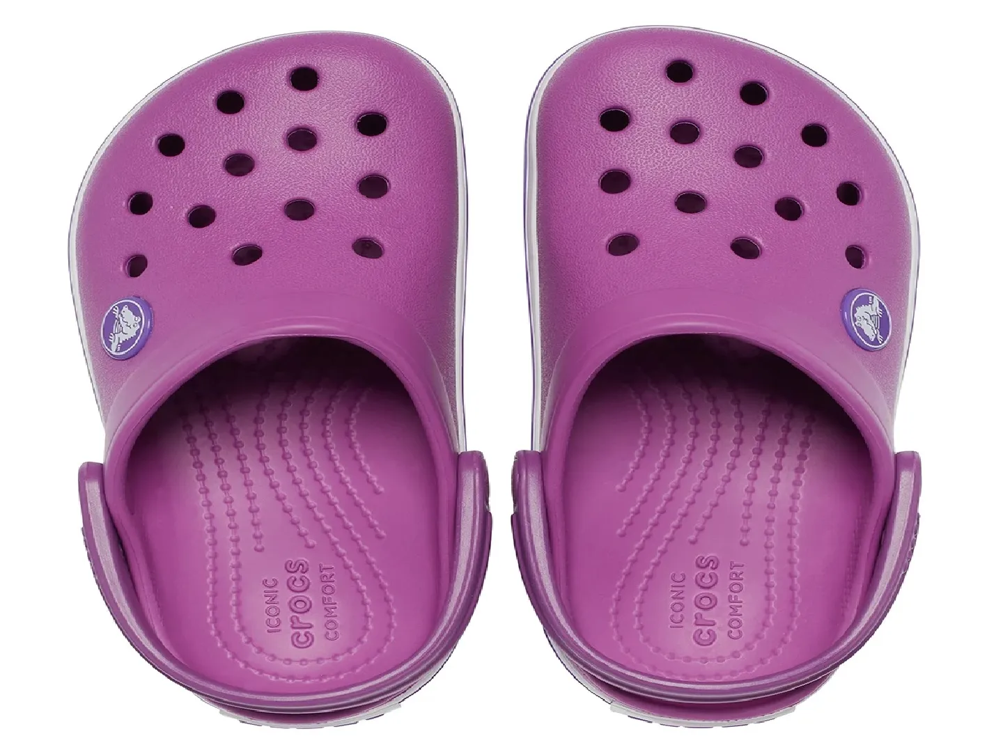 Sandalias Crocs Crocband Morado Para Niña