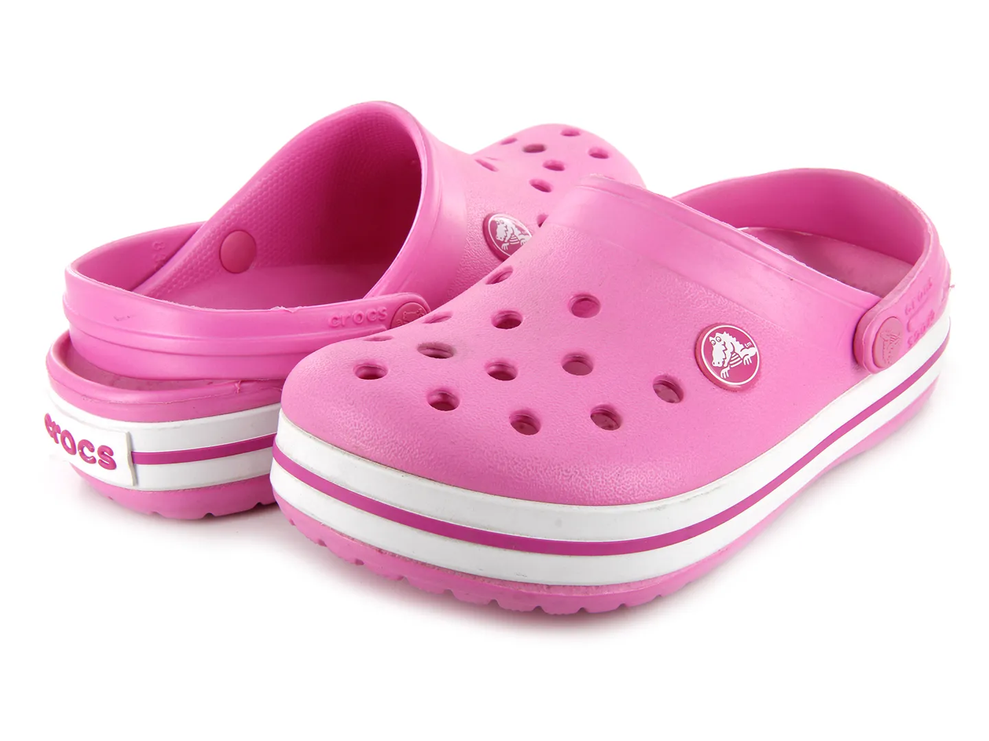 Sandalias Crocs Crocband Rosa Para Niña