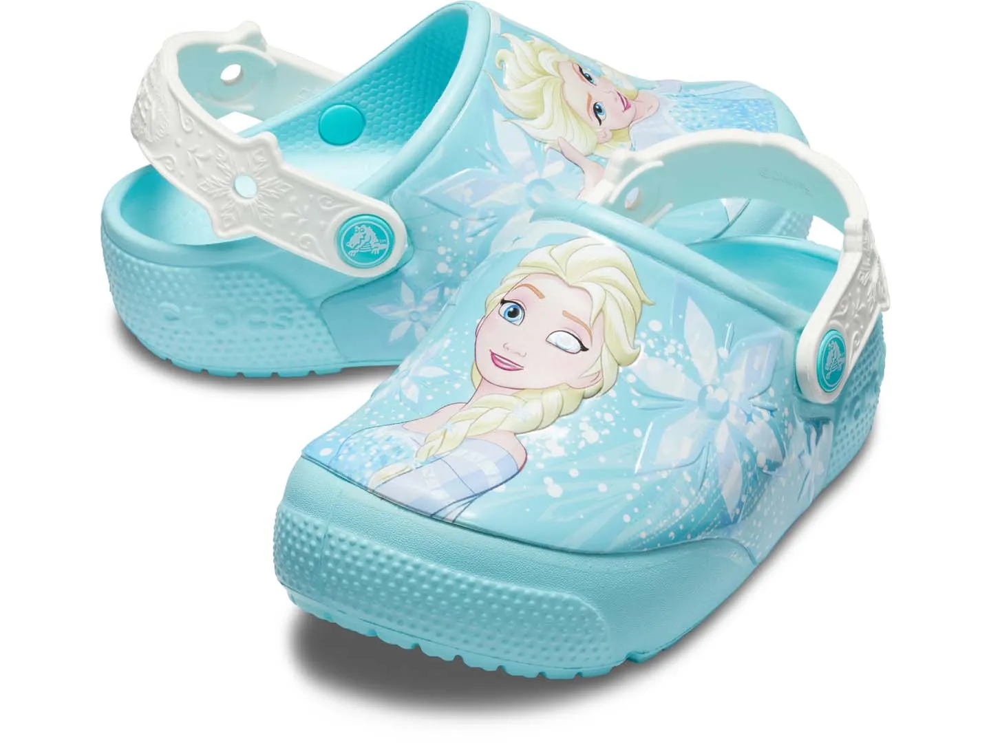 Sandalias Crocs Frozen Azul Para Niña