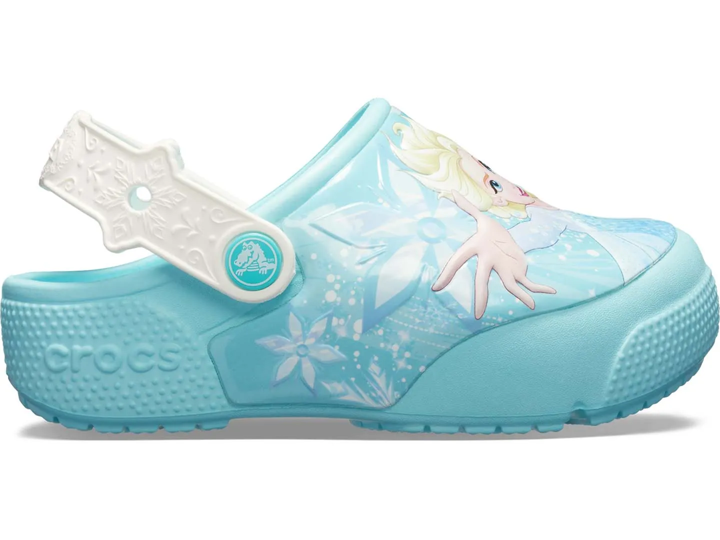 Sandalias Crocs Frozen Azul Para Niña