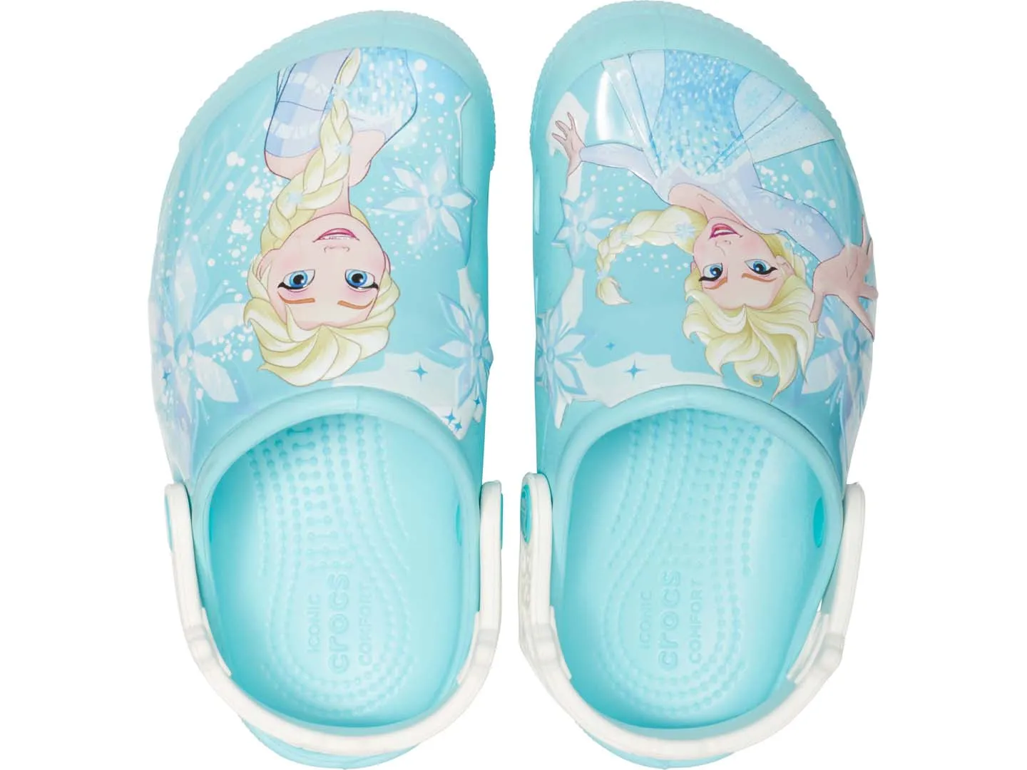 Sandalias Crocs Frozen Azul Para Niña