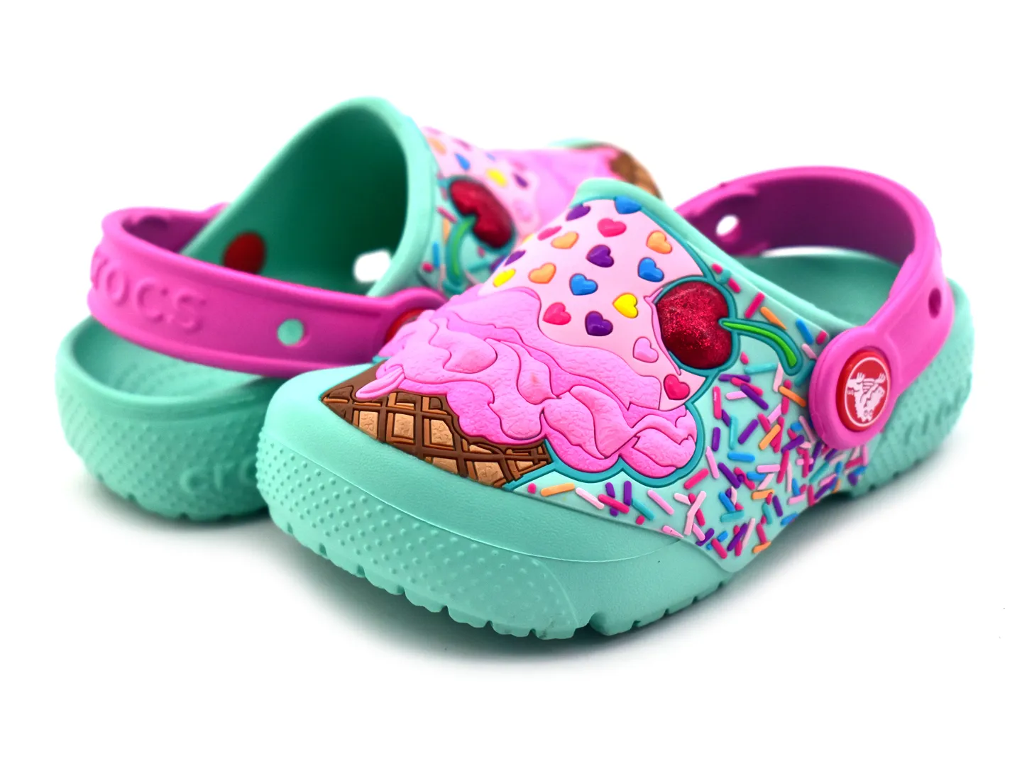 Sandalias Crocs Funlab Rosa Para Niña