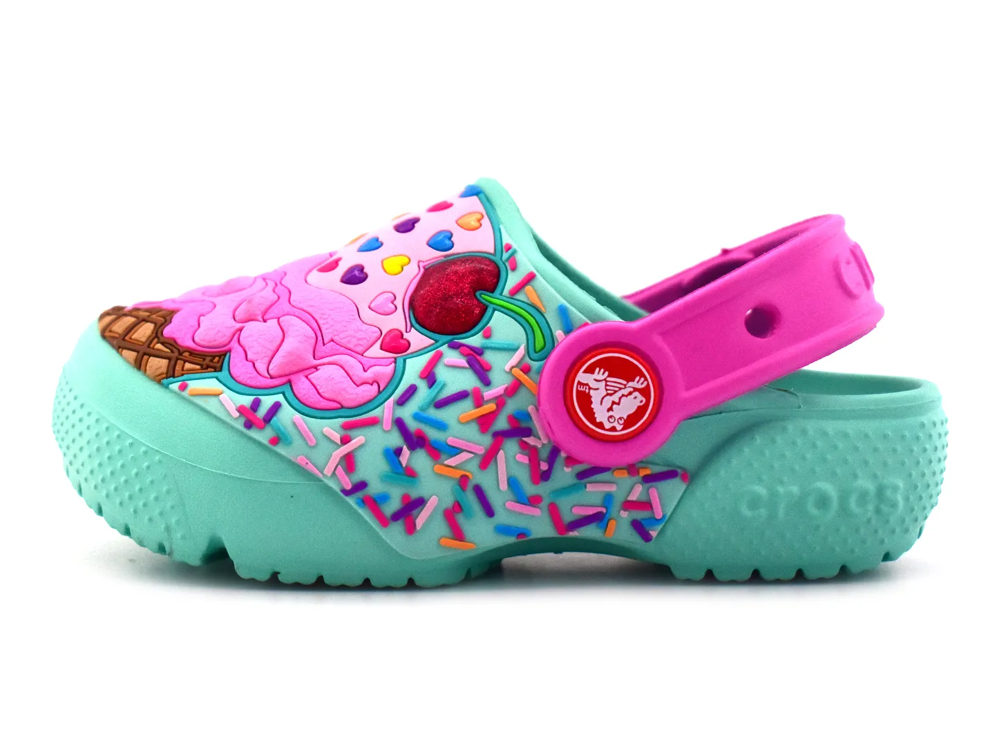 Sandalias Crocs Funlab Rosa Para Niña