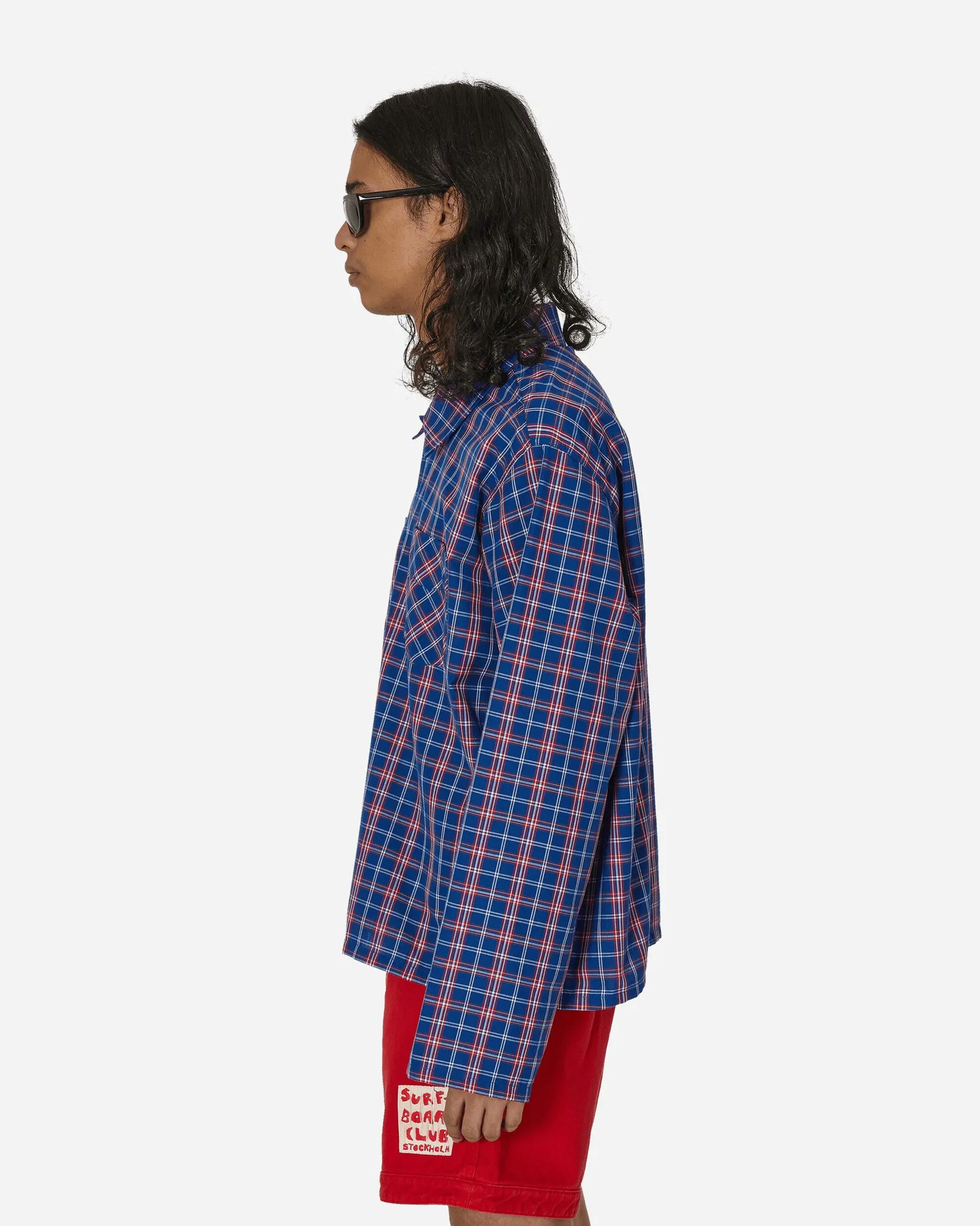 Stockholm (Surfboard) Club Club Overshirt Blue Check
