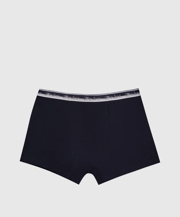 Story Loris Children's blue boxer briefs with logo