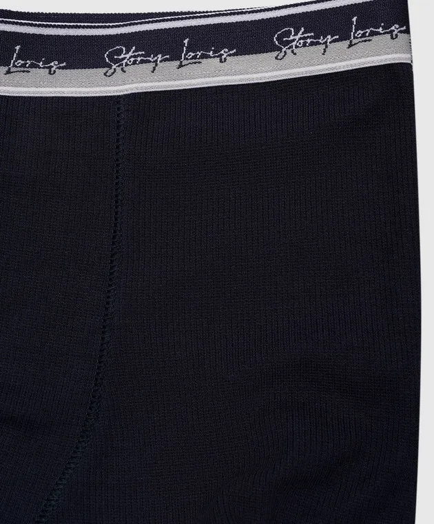 Story Loris Children's blue boxer briefs with logo