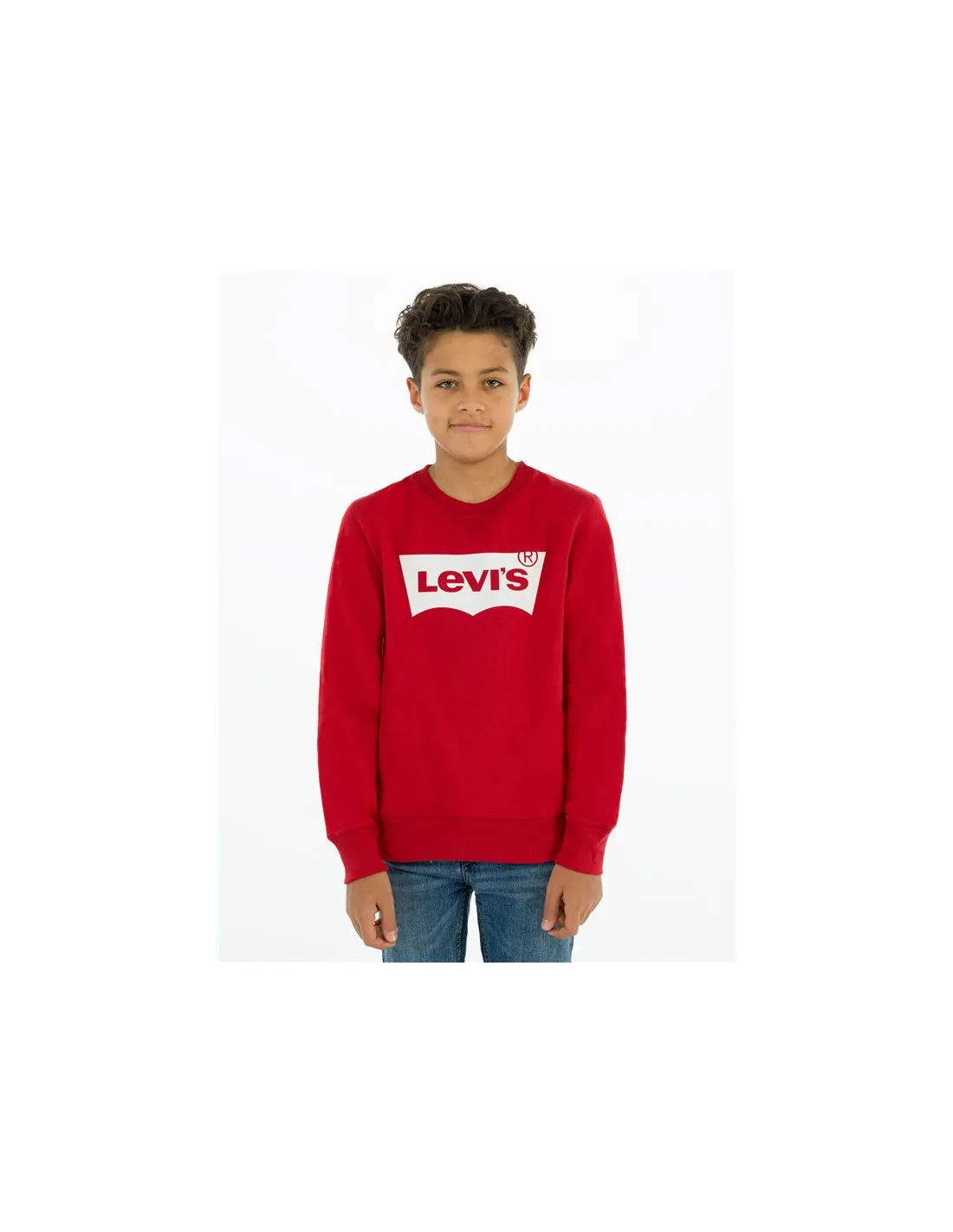 Sudadera Levi's Batwing Crewneck Boy Rojo