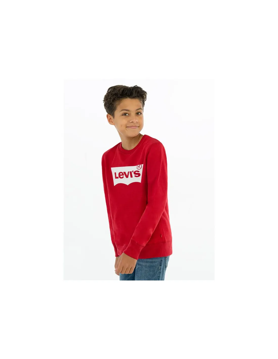 Sudadera Levi's Batwing Crewneck Boy Rojo