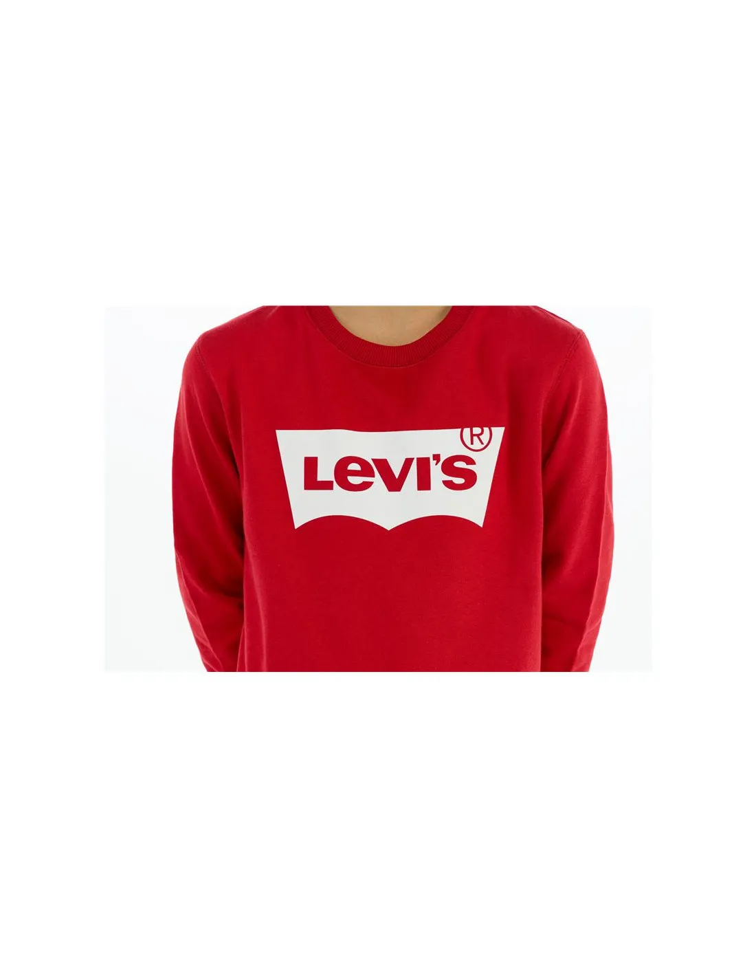 Sudadera Levi's Batwing Crewneck Boy Rojo