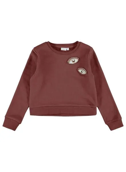 Sudadera Name It Rimette Granate para Niña