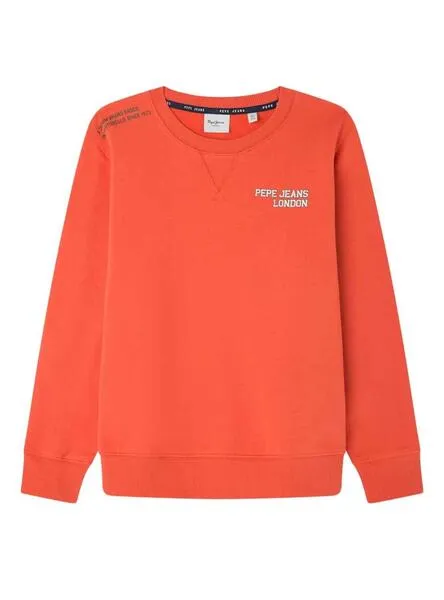 Sudadera Pepe Jeans Ben Naranja Para Niño