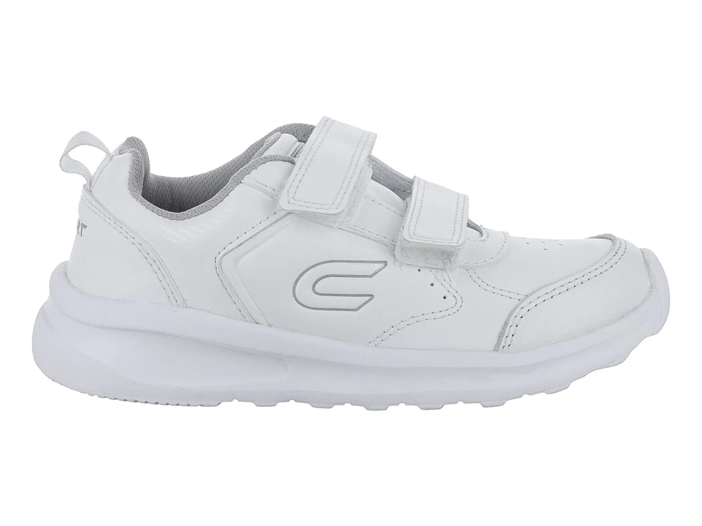 Tenis Escolares Court A7917e Blanco Para Niño