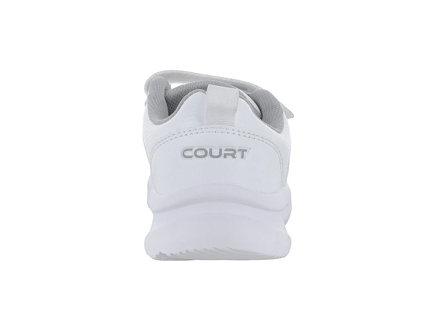 Tenis Escolares Court A7917e Blanco Para Niño
