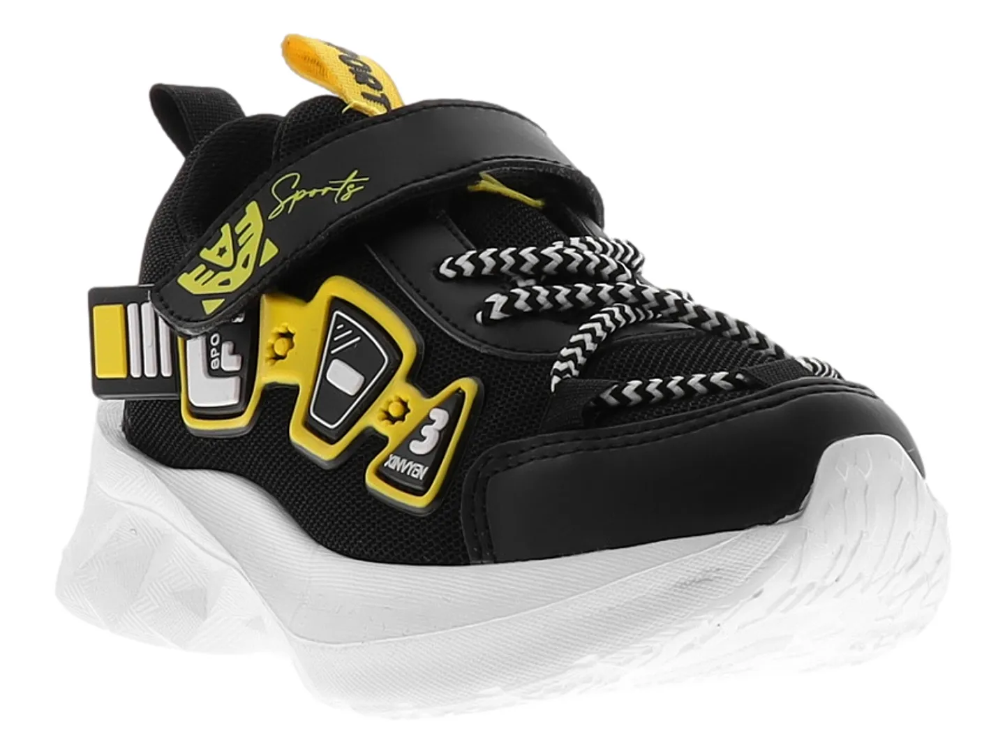 Tenis New Boys 500 Negro Para Niño