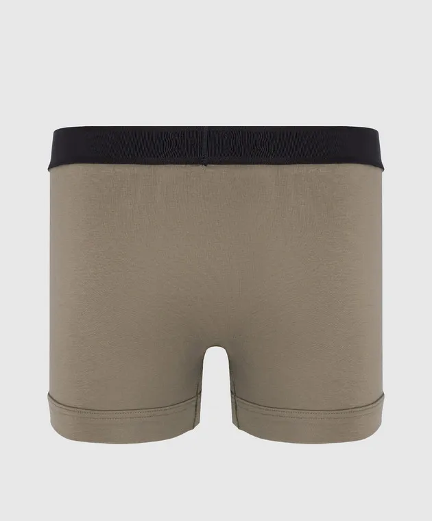 Tom Ford Khaki boxer briefs with logo