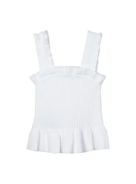Top Mayoral Canalé Ecofriends Blanco Para Niña
