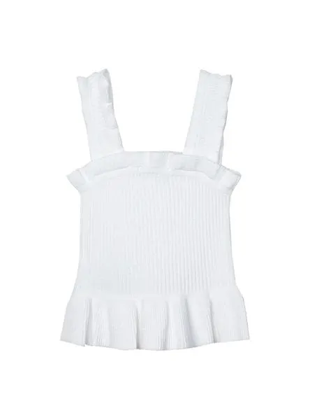 Top Mayoral Canalé Ecofriends Blanco Para Niña