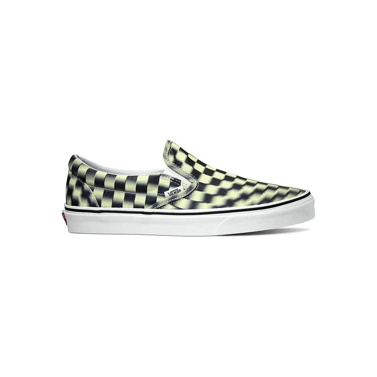 UA CLASSIC SLIPON (BLUR CHECK) BLACK/CLASSIC