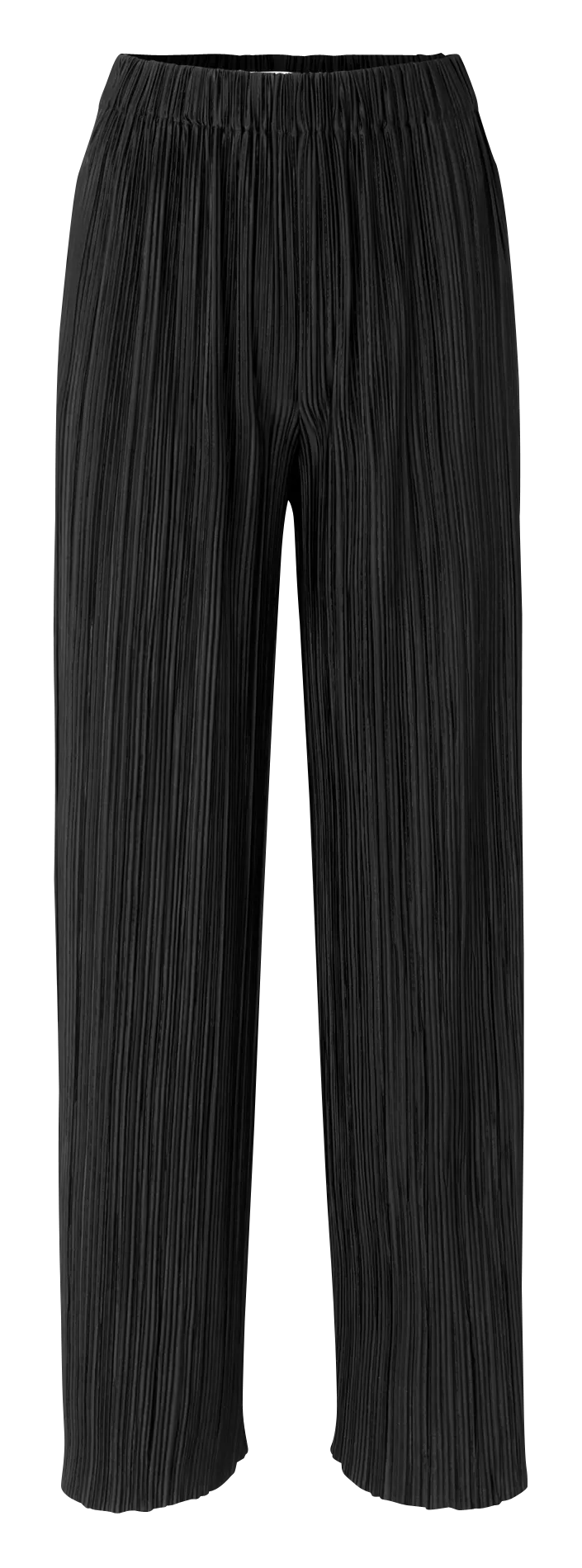 UMA  PANTALóN ANCHO PLISADO EN NEGRO