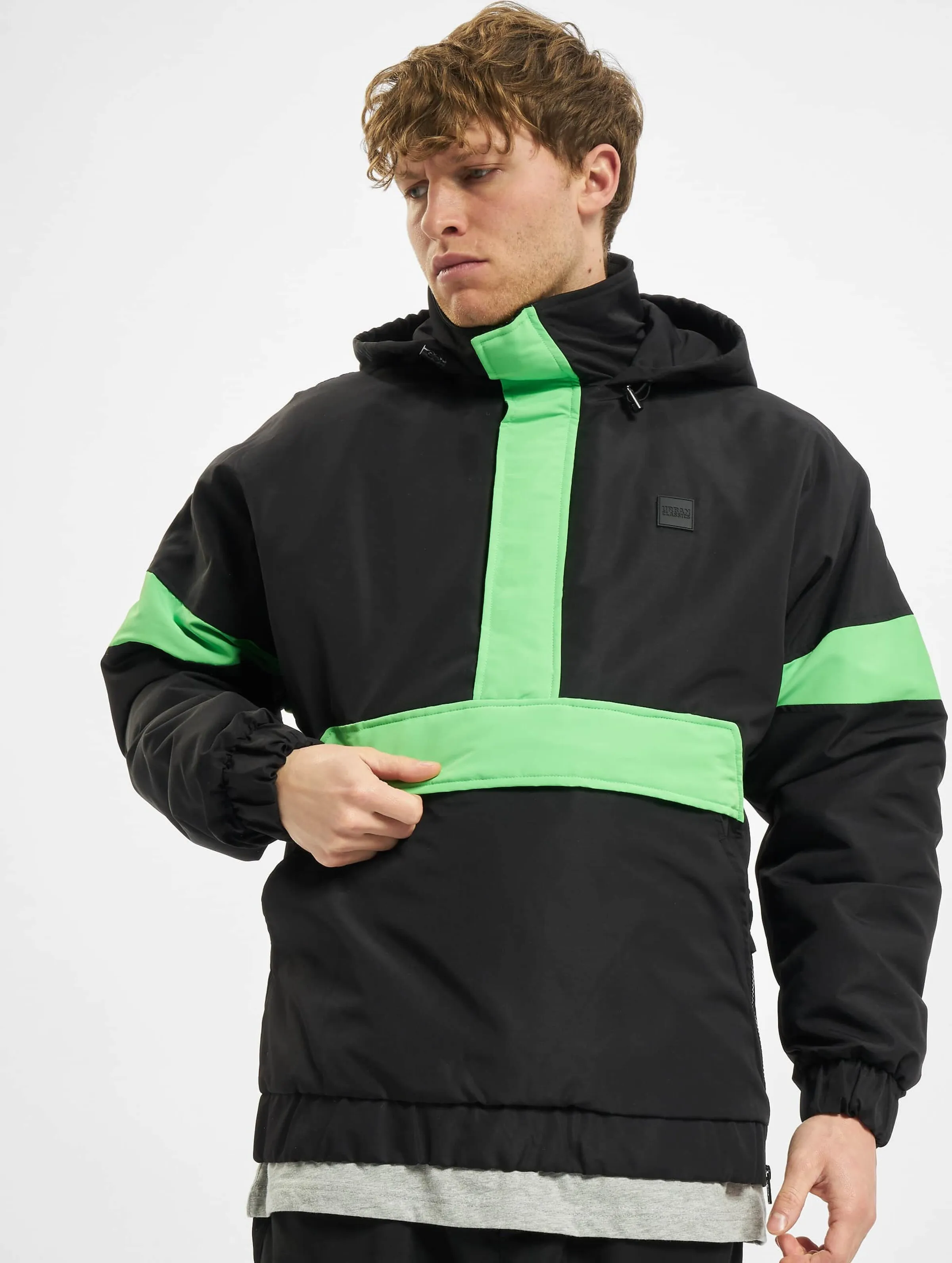 URBAN CLASSICS 3TONE NEON MIX PULL OVER