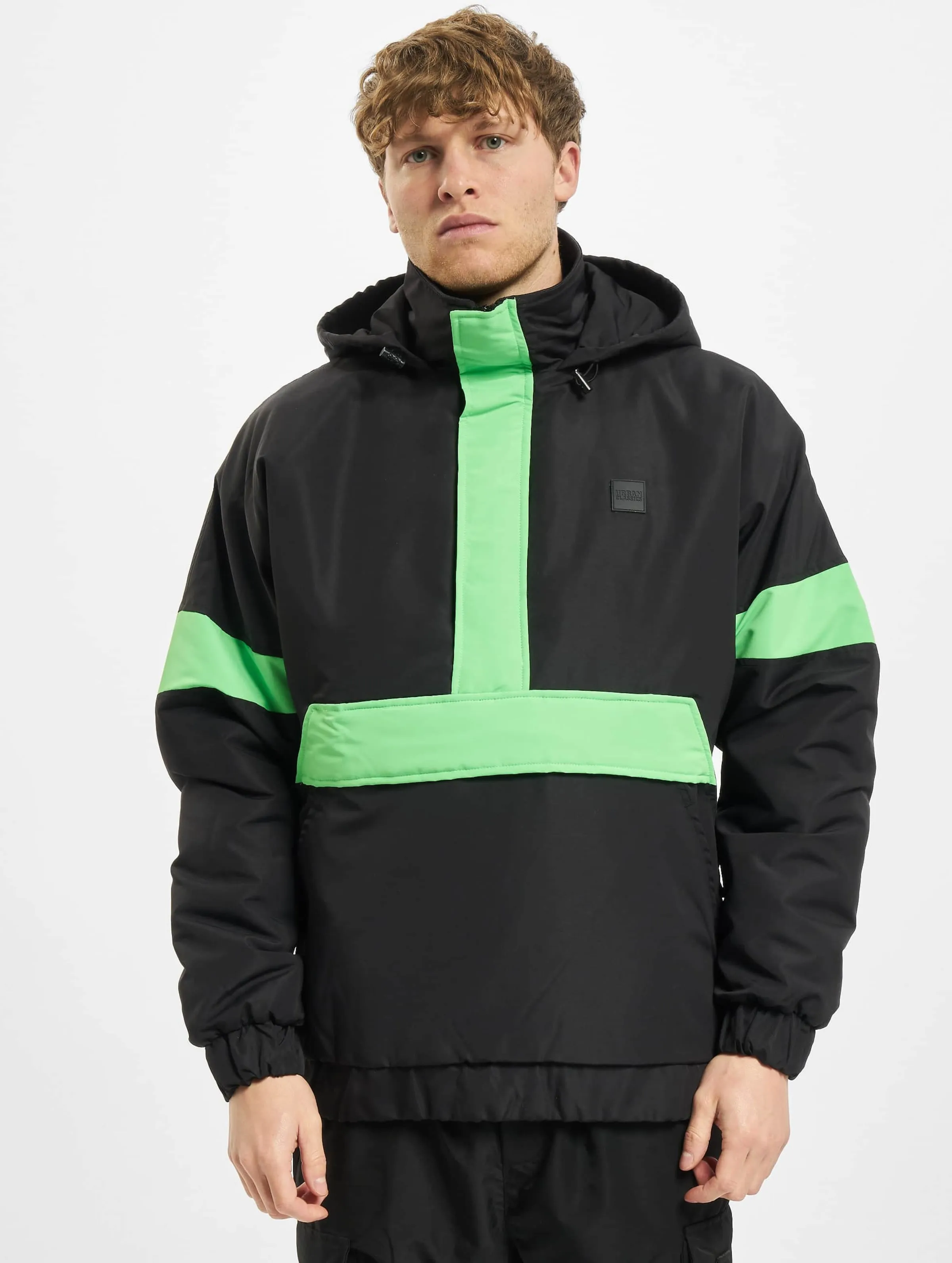 URBAN CLASSICS 3TONE NEON MIX PULL OVER