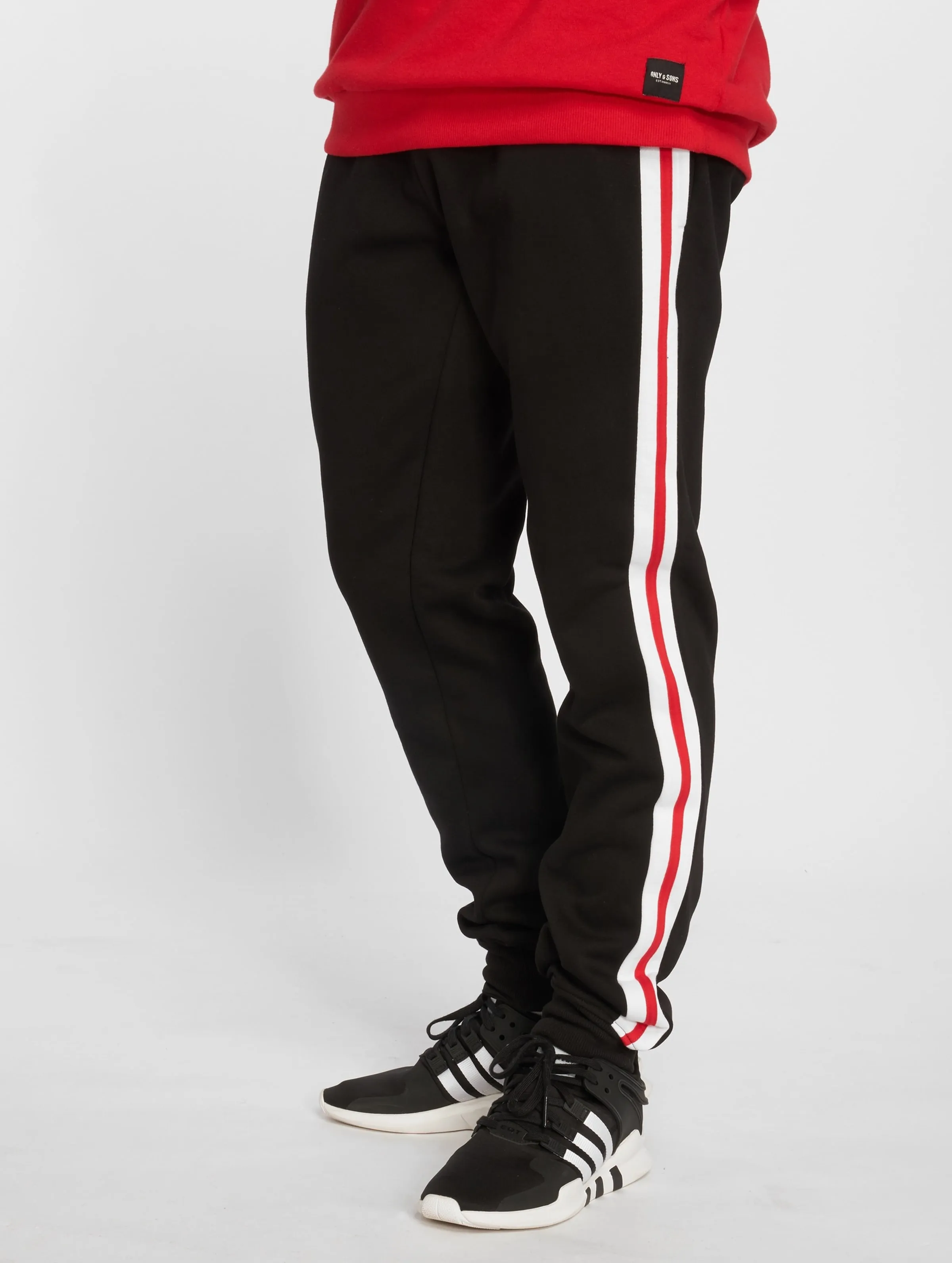 URBAN CLASSICS 3TONE SIDE STRIPE TERRY